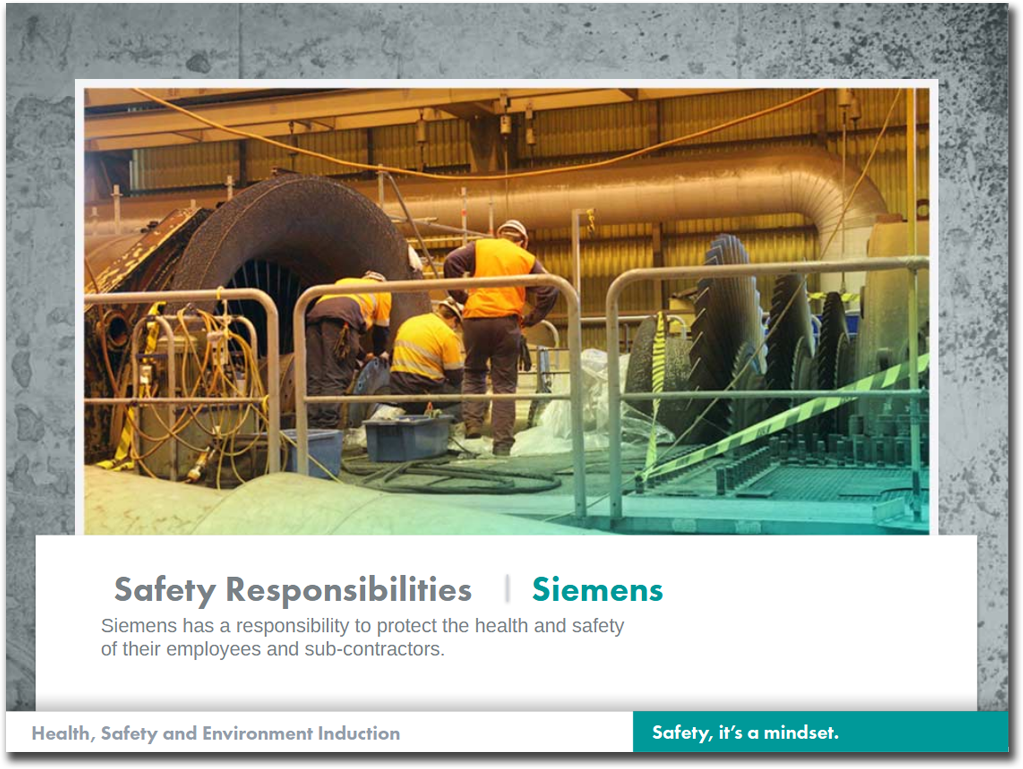Screen from Siemens Energy Core Induction